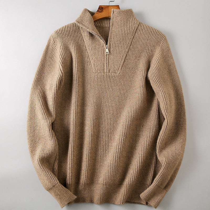 Alessandro Veneti elegant knit sweater soft premium cotton blend textured winter wardrobe style