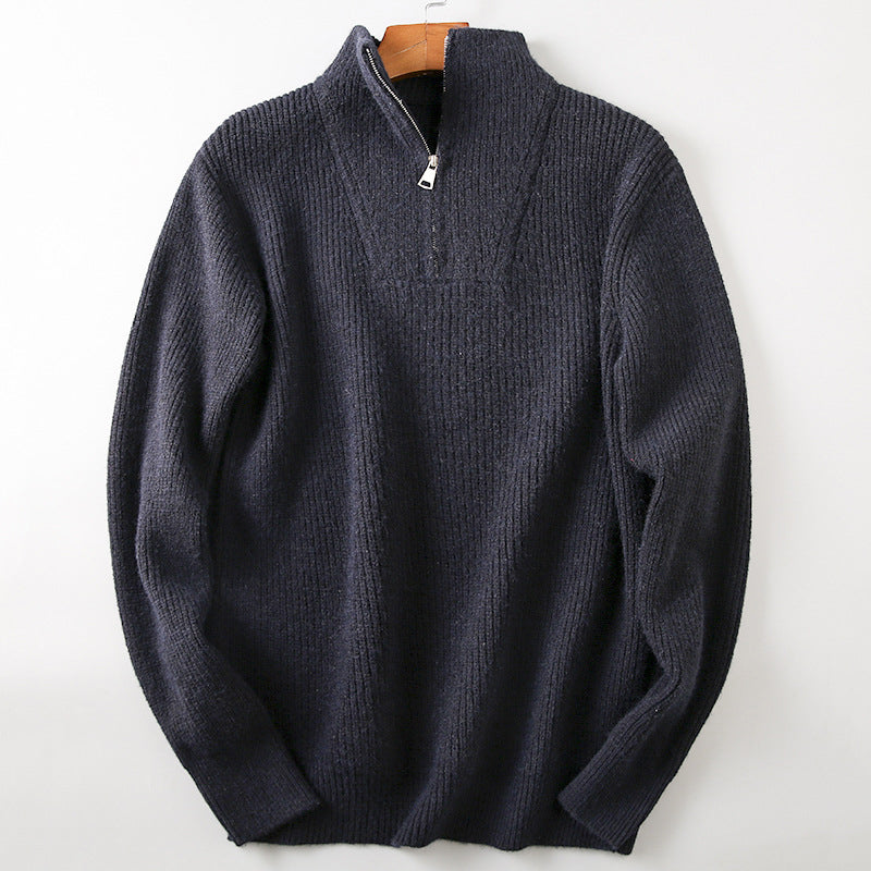 Alessandro Veneti elegant knit sweater soft cotton blend textured weave stylish winter warmth