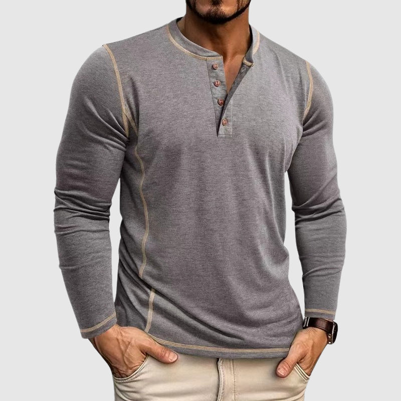 Alessandro Veneti relaxed fit comfort shirt in earthy tones, unisex premium cotton blend everyday essential