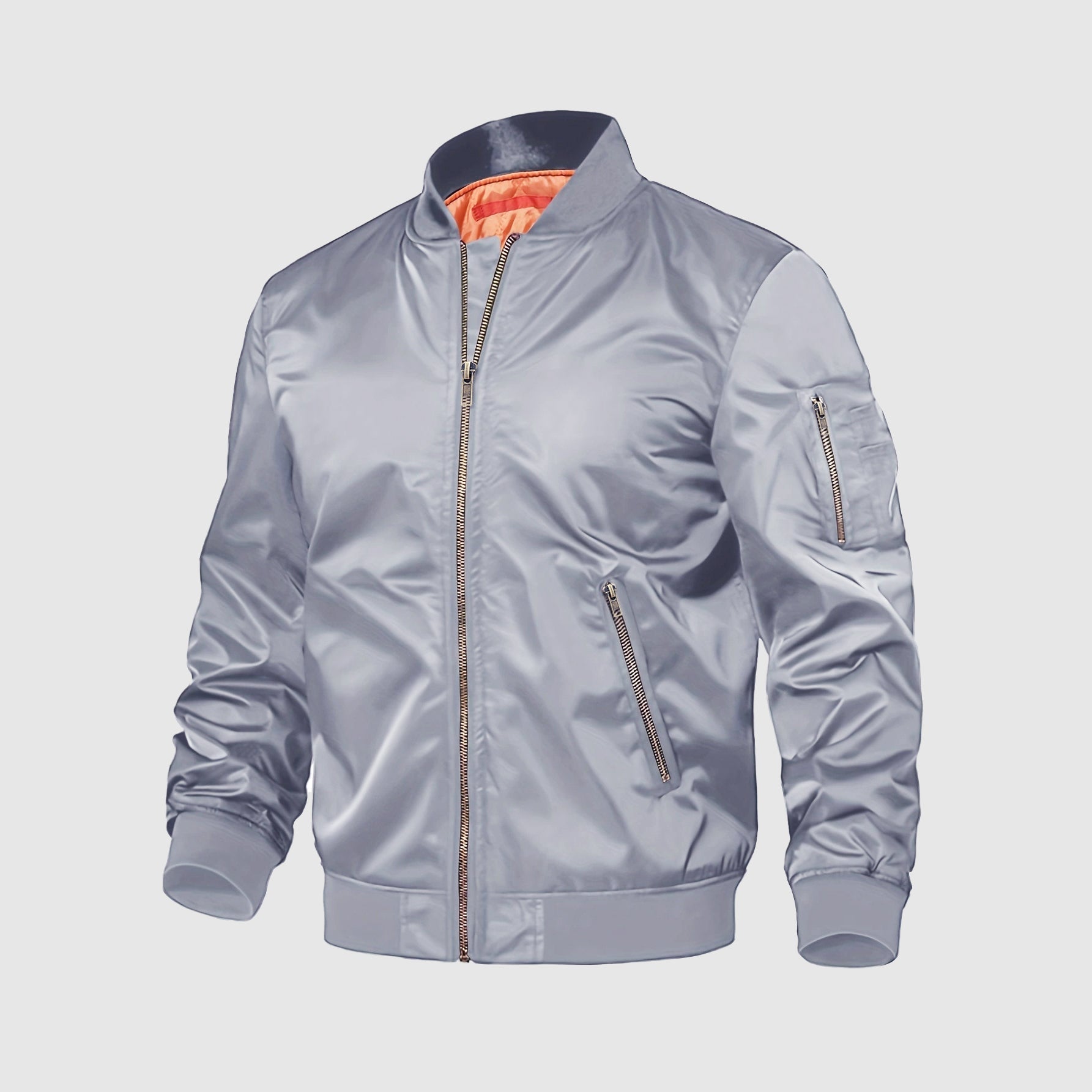 Men's Alessandro Veneti aviator jacket, lightweight insulated poly-blend, sleek refined silhouette