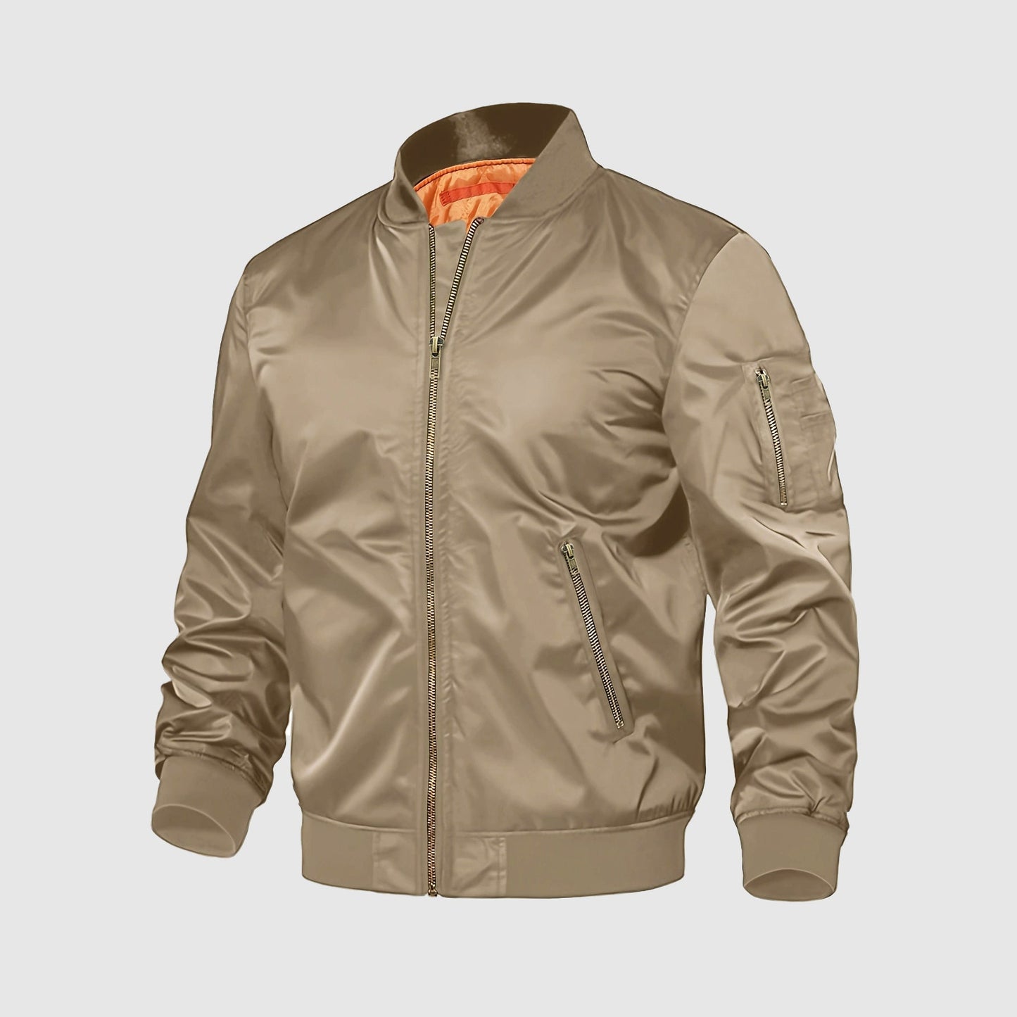 Alessandro Veneti men's aviator jacket black HeatLock insulation slim silhouette lightweight winter coat