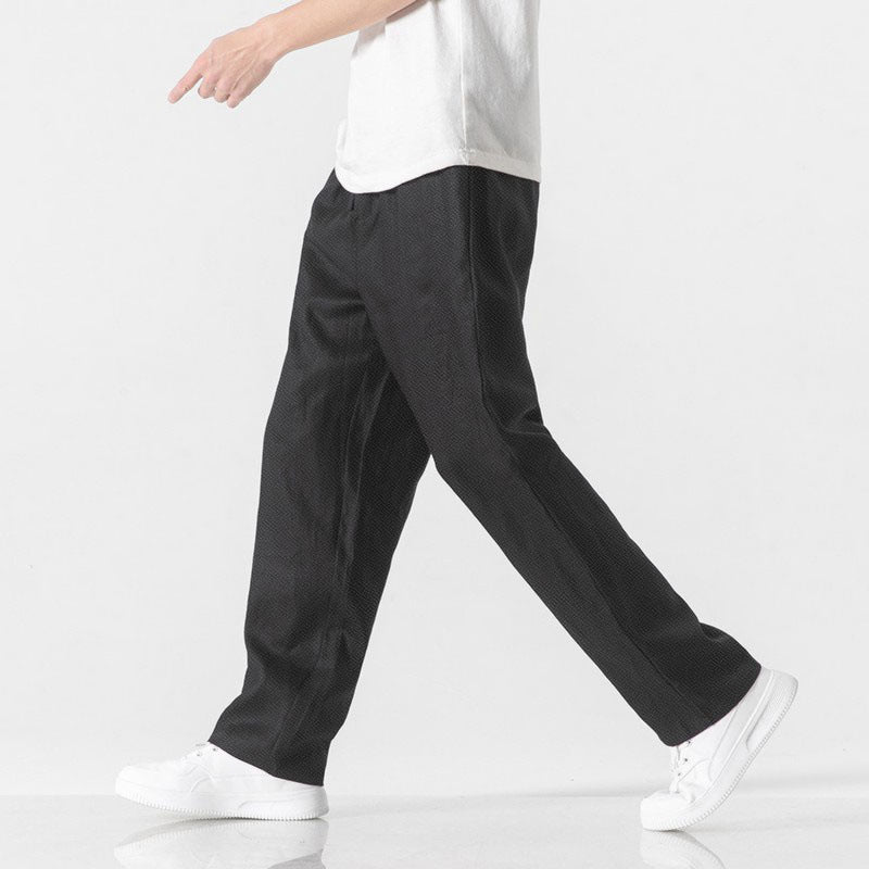 Alessandro Veneti La Leggerezza wide-leg cotton pants in neutral tone, lightweight airflow tailored silhouette