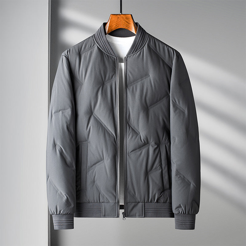 Roberto Russo unisex lightweight down jacket sleek silhouette premium HeatLock insulation all-season warmth