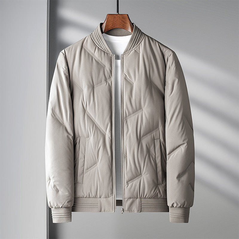 Roberto Russo unisex lightweight down jacket sleek silhouette premium HeatLock insulation all-season warmth