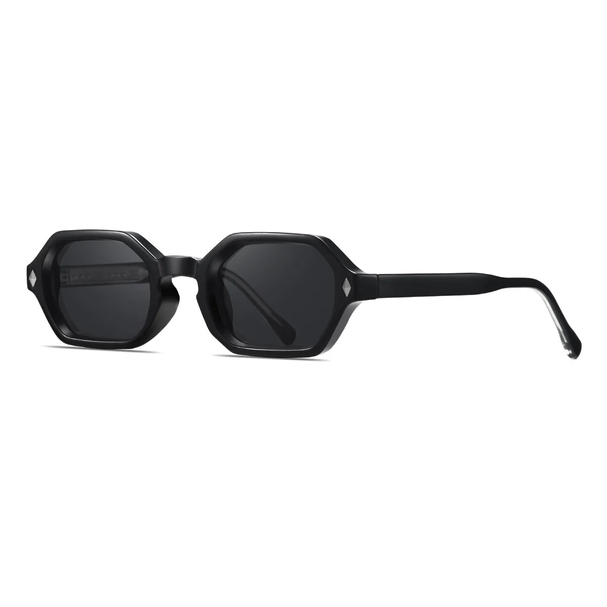 Bold geometric octagon sunglasses with polished frame and UV protected lenses for fashion-forward style