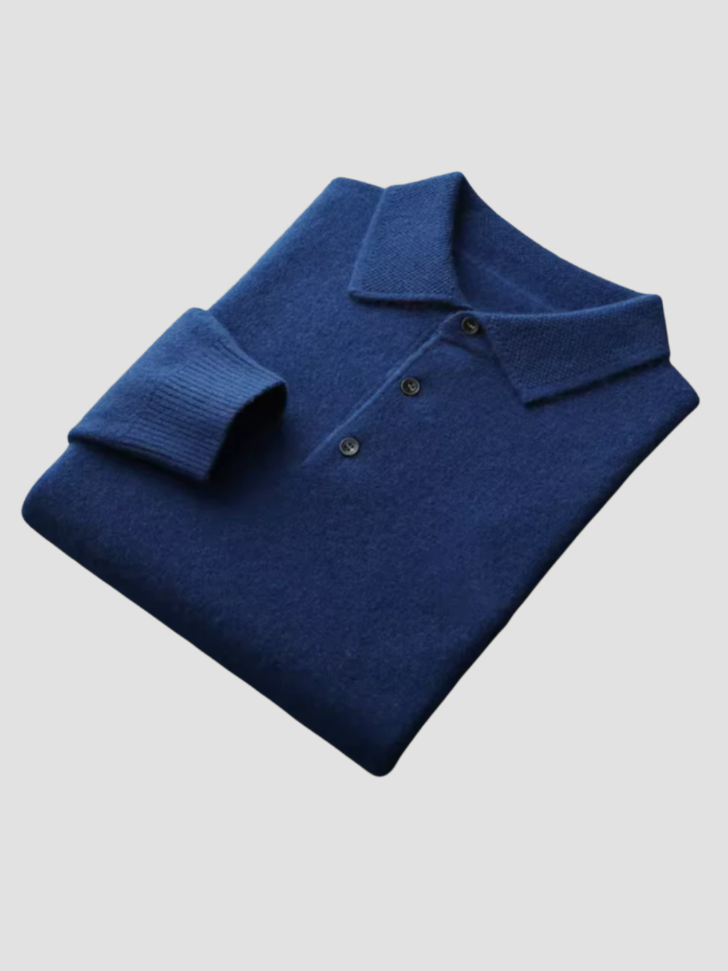 Men's long sleeve polo shirt slim fit breathable fabric elegant casual style for everyday wear