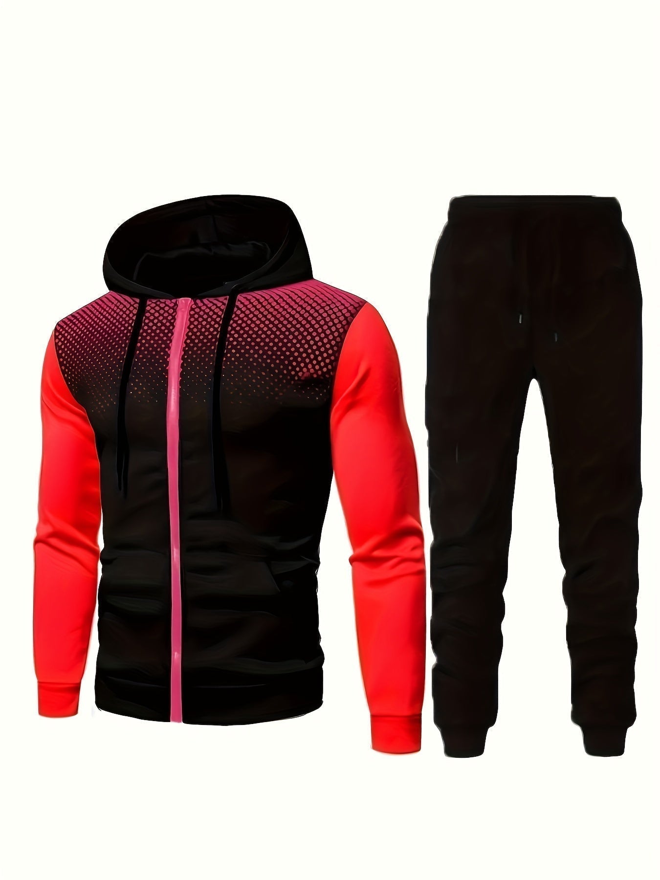 Men's casual gray fleece tracksuit hoodie set with drawstring pants, relaxed fit cozy loungewear