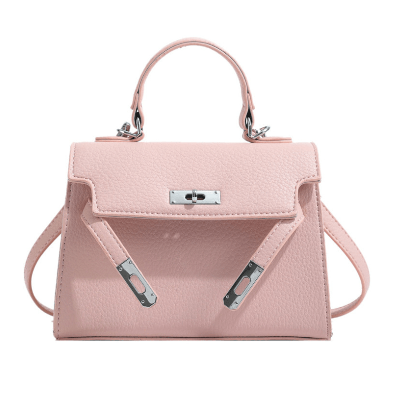 Laura women elegant structured top handle handbag spacious interior timeless chic silhouette