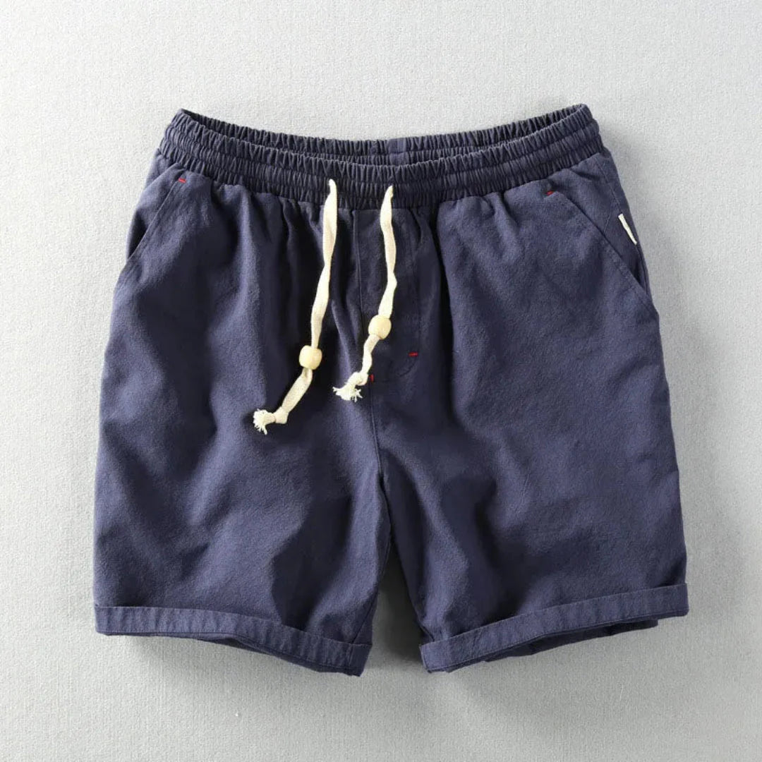 Lee unisex linen-cotton blend drawstring waist shorts lightweight breathable casual comfort