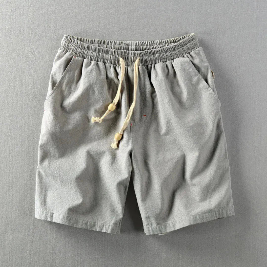 Lee unisex linen-cotton blend drawstring waist shorts lightweight breathable casual warm weather comfort