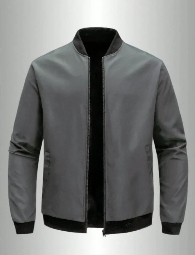 Men's lightweight baseball jacket breathable fabric loose fit casual versatile spring autumn wear