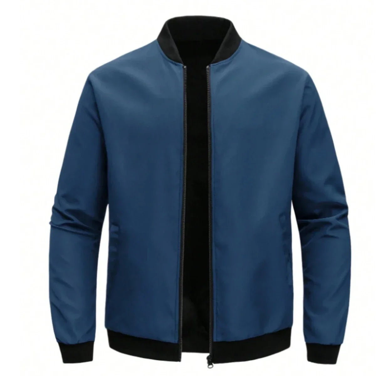 Men's lightweight baseball jacket casual loose fit breathable fabric for spring autumn versatile wear