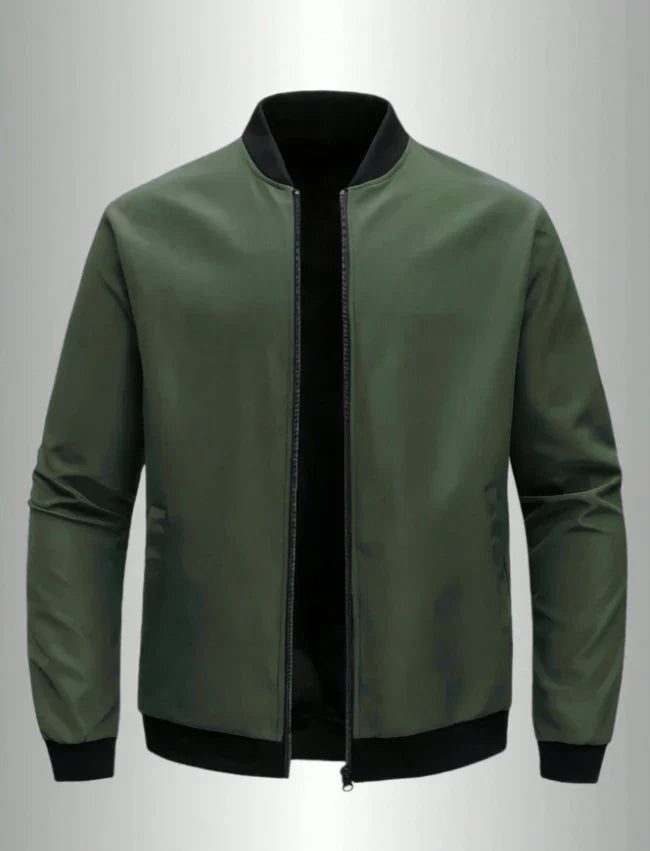 Men's lightweight baseball jacket breathable fabric loose fit versatile spring autumn casual wear