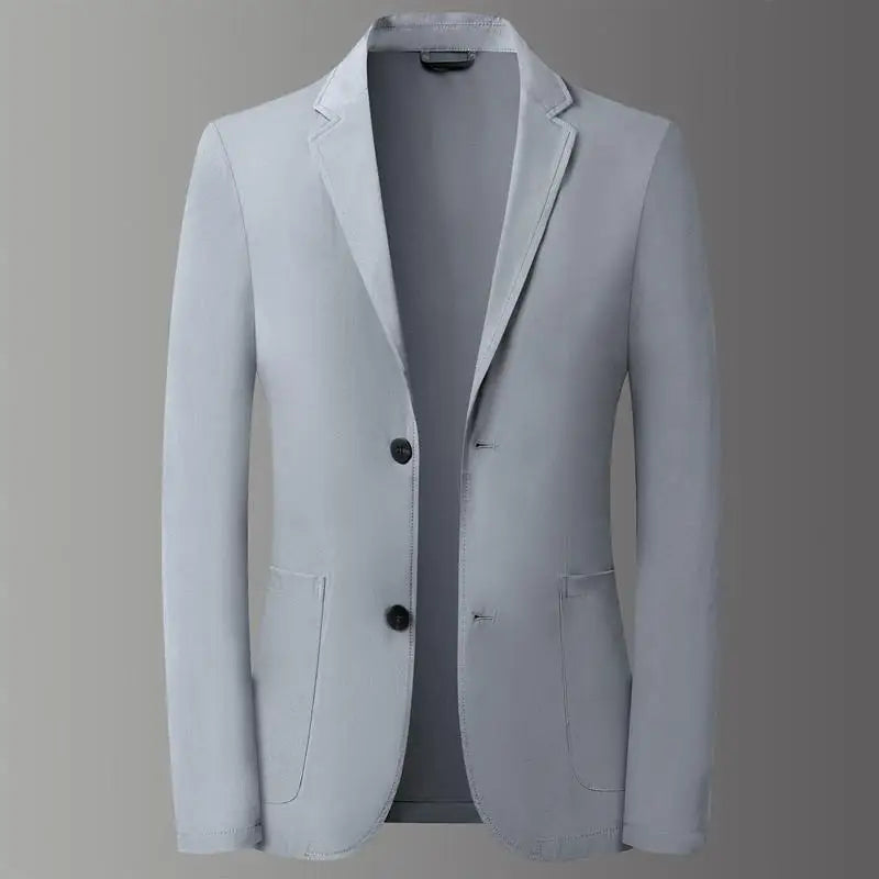 Men's lightweight ice crepe blazer, breathable UV protection casual spring summer slim fit