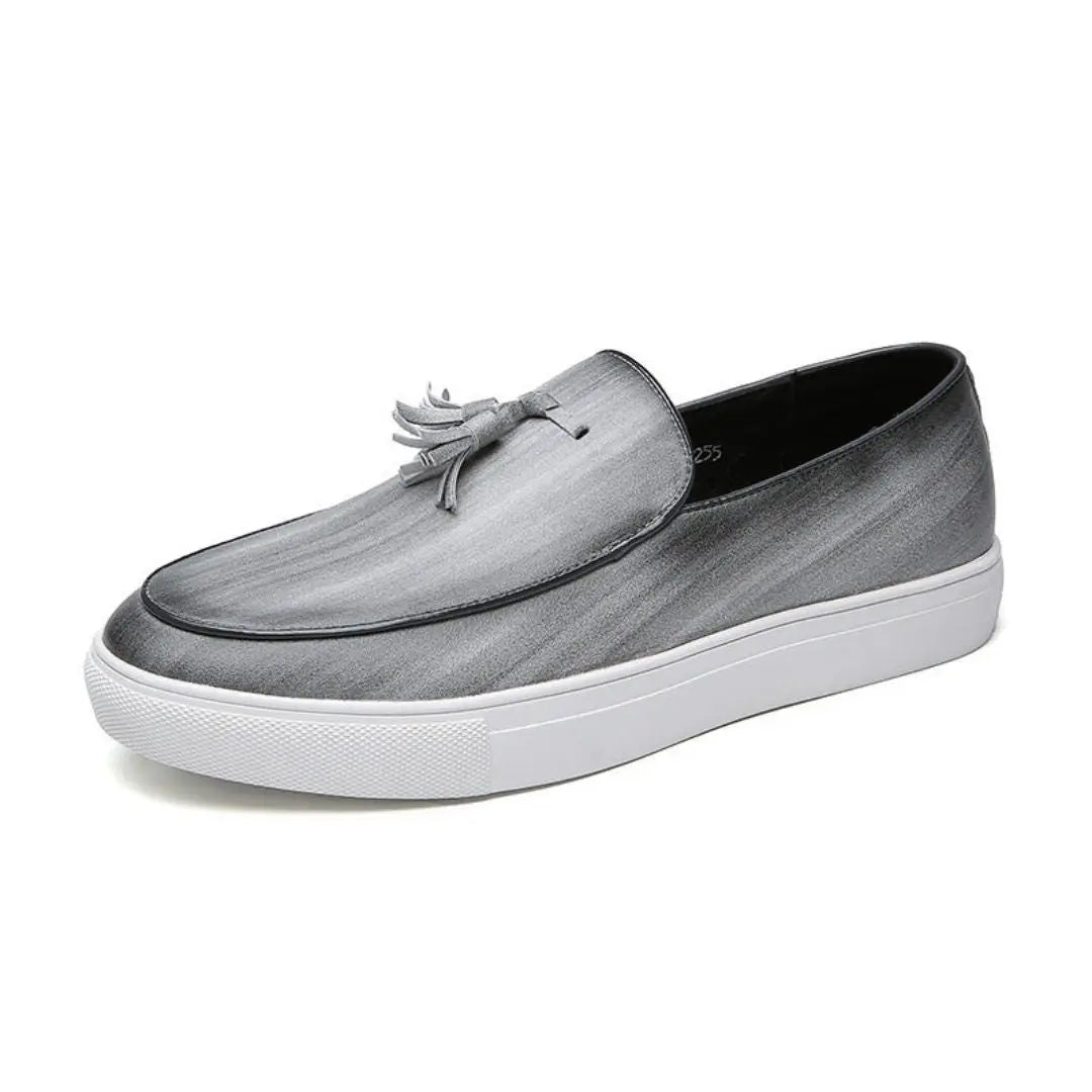 Liam tan Italian tassel loafers premium leather hand-stitched detailing cushioned insole dress shoe