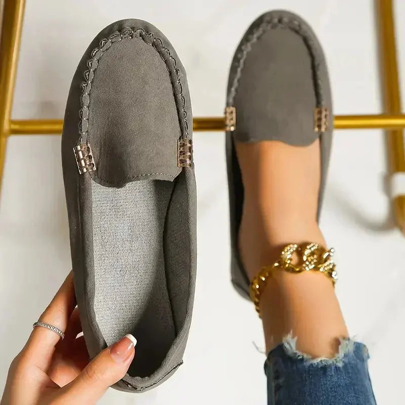 Black lightweight women's Mary Jane loafers flat slip-on casual chic everyday comfort versatile style
