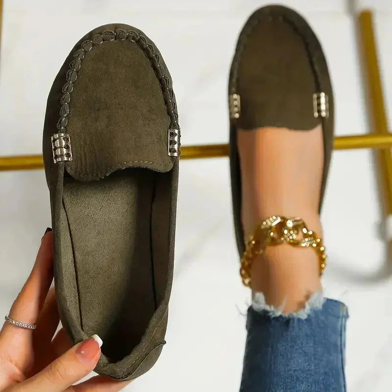 Black lightweight women's Mary Jane loafers flat slip-on casual chic everyday comfort versatile