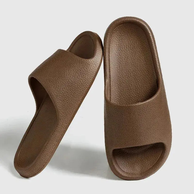 Women's lightweight EVA indoor slides with gentle massage sole and non-slip design for home comfort