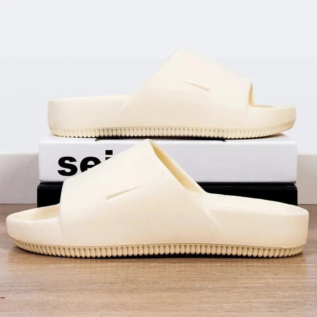 Unisex ultra-light EVA slides minimalist silhouette cushioned sole for home and casual outdoor wear