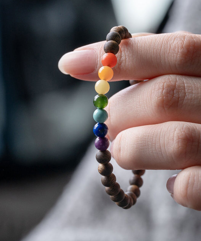 Bracelet Xiaomi en perles arc-en-ciel faites à la main - Urbann-Vibe