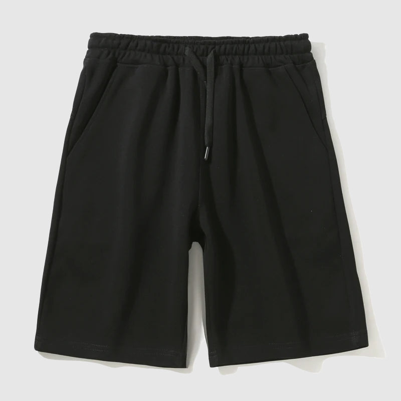 Lorenzo Vitali men's relaxed knee-length island print shorts soft cotton-poly blend with drawstring waist