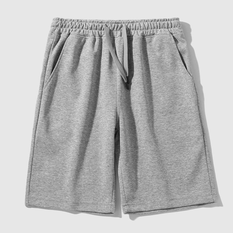 Lorenzo Vitali men's relaxed knee-length island shorts, soft cotton-poly blend with drawstring waist