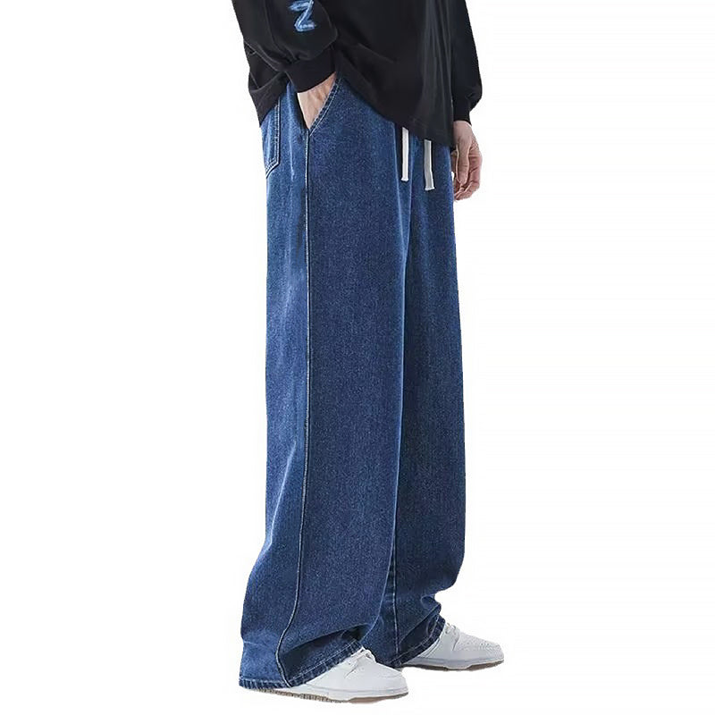 Lorenzo Vitali women's loose wide leg jeans relaxed fit cotton-poly blend denim spring summer