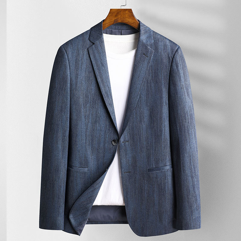 Lorenzo Vitali slim-fit business blazer, breathable wrinkle-free windproof jacket for professionals