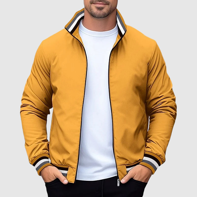 Lorenzo Vitali Metro Glide lightweight waterproof urban commuter jacket sleek all-weather performance layer