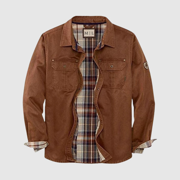 Lorenzo Vitali moto utility jacket lightweight poly-cotton blend with multi-pocket detailing for riders