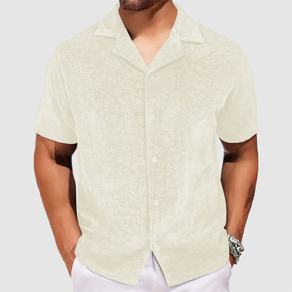 Lorenzo Vitali chenille velvet retro shirt with light-catching sheen and vintage-inspired relaxed fit