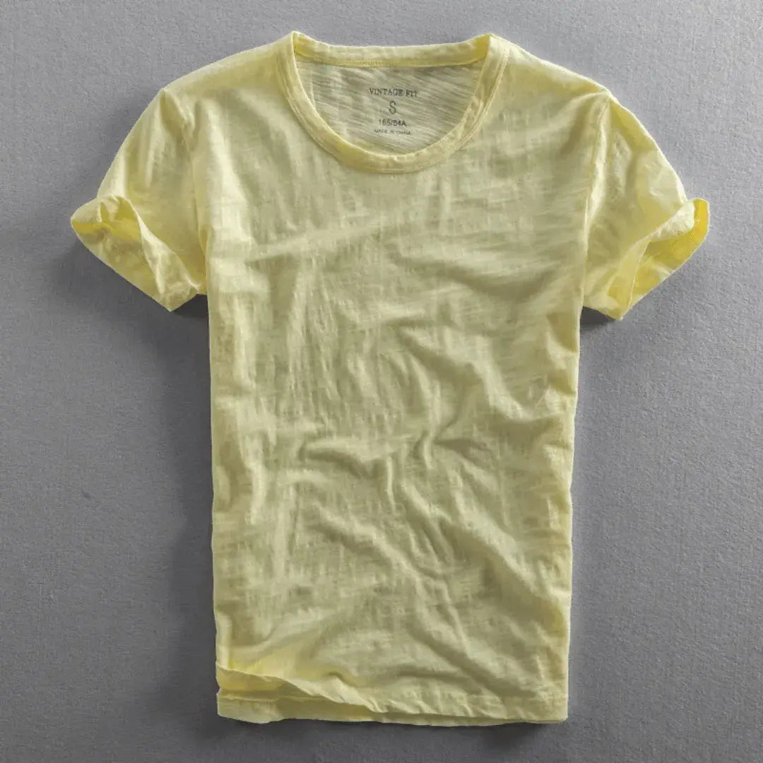 Lorenzo vintage cotton t-shirt relaxed fit ultra-soft organic cotton casual weekend tee