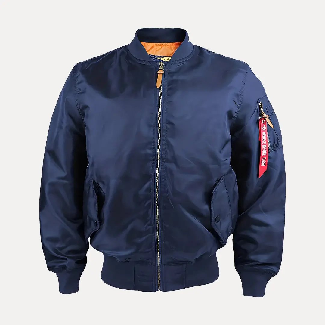 Lucas plus-size hooded varsity jacket water-resistant navy blue colorblock casual student style