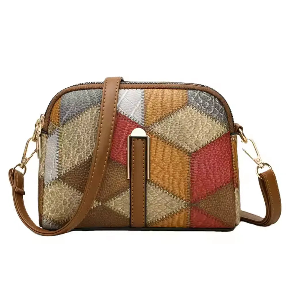 Gail geometric print crossbody bag women chic vegan leather hands-free everyday faux leather