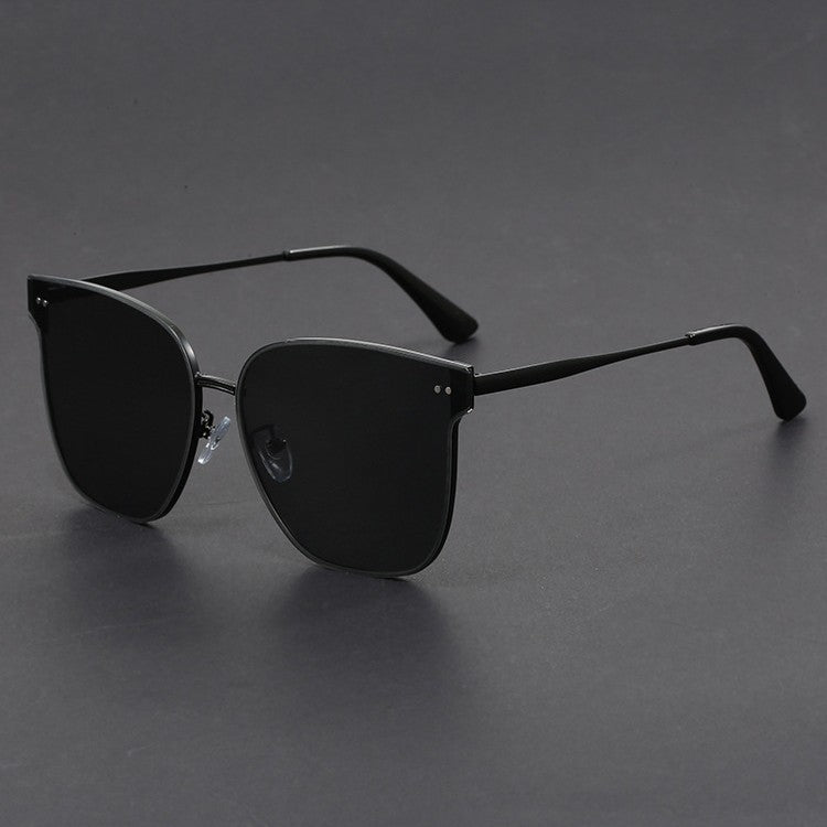 Lightweight cat-eye sunglasses gold tone frame UV protection sleek modern silhouette for women