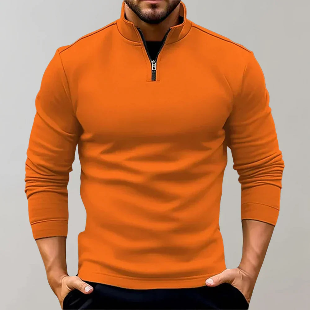 Chris men's brown elk season sweater, durable layering knit with versatile casual semi-formal style