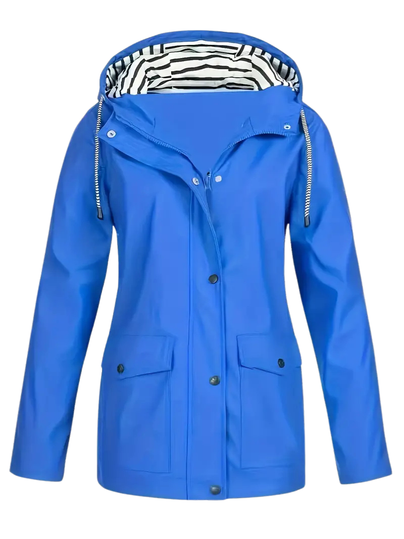 Women's Rojina lightweight waterproof jacket trendy slim-fit outerwear with rain-ready breathable fabric