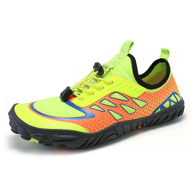 Maverick barefoot shoes with orthopedic cushioning, adjustable strap, and anti-slip outsole for active wear