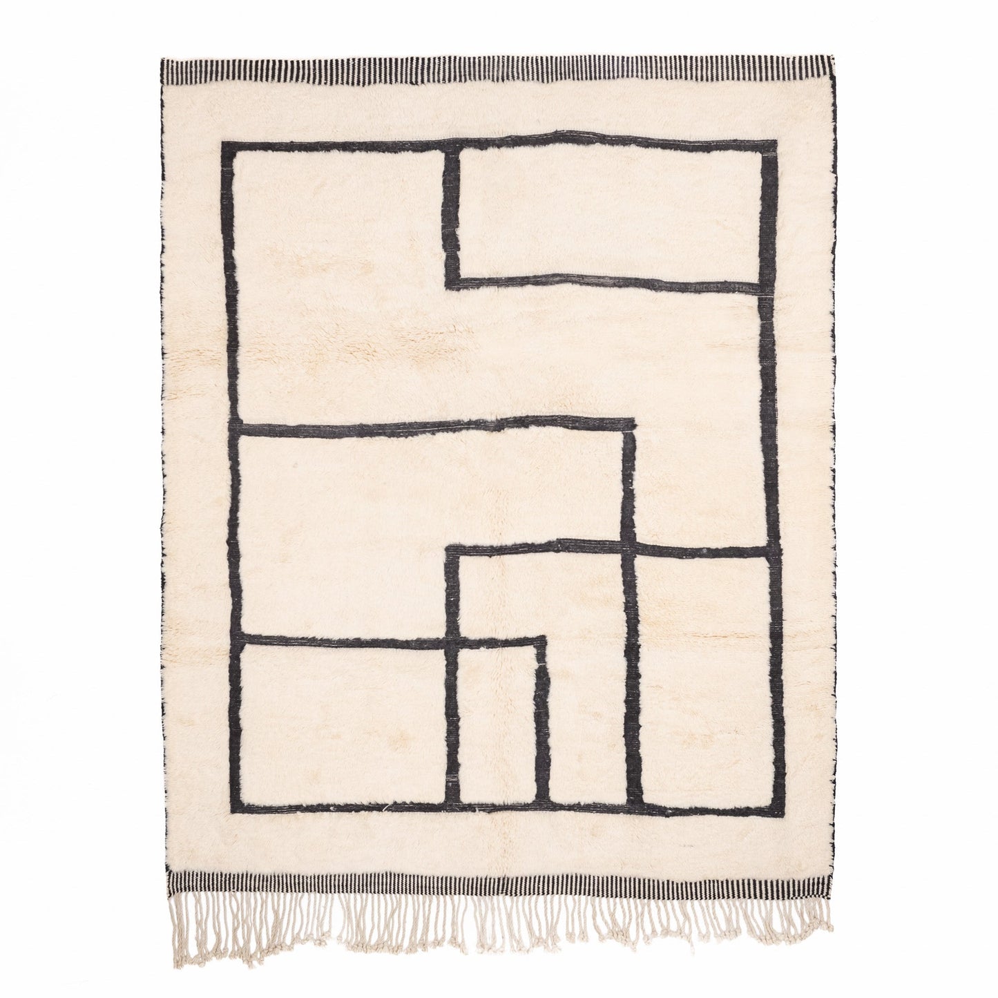 Unbalanced Ratio - Luxury Shag Moroccan Rug - Urbann-Vibe