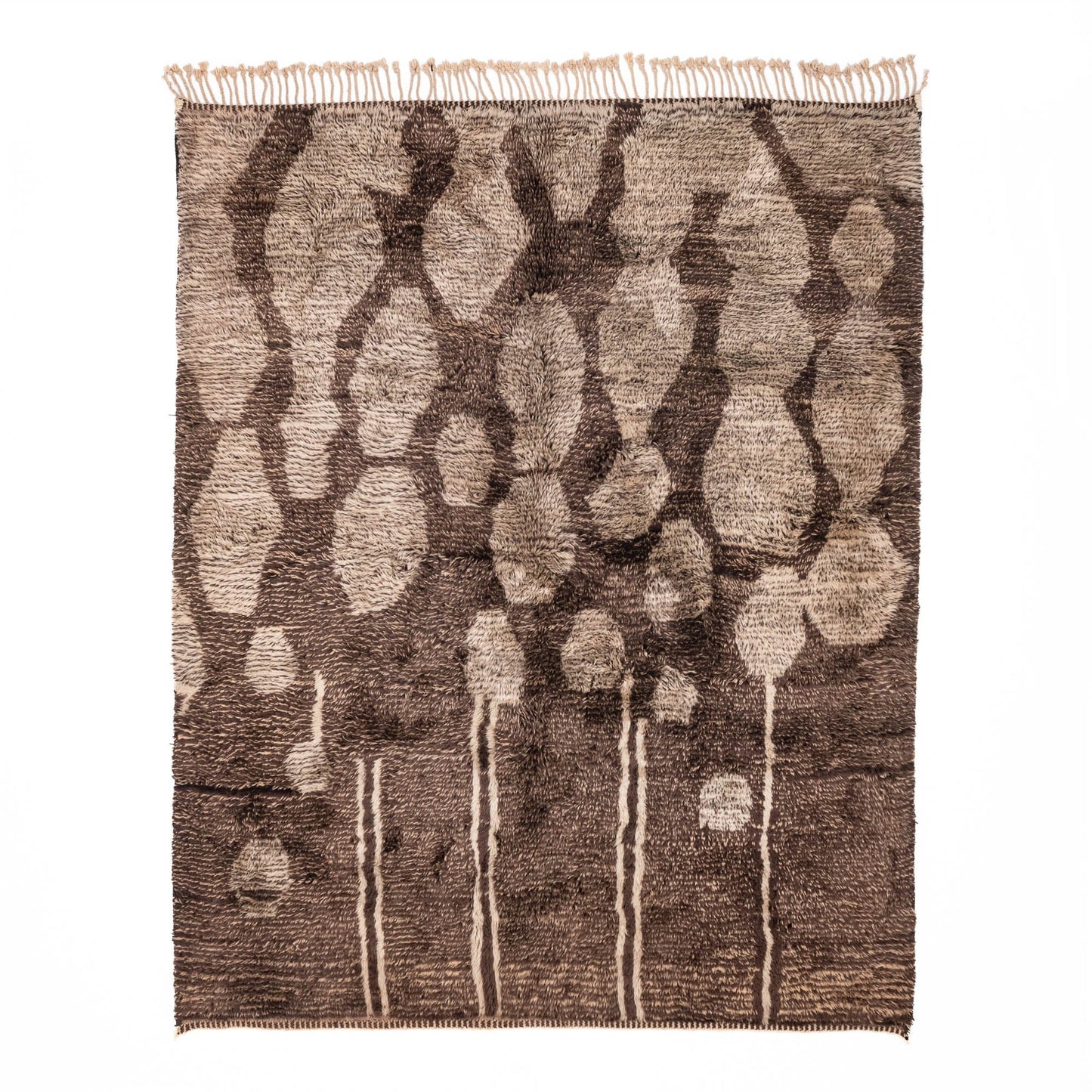 Mocha Melody - Luxury Shag Moroccan Rug - Urbann-Vibe