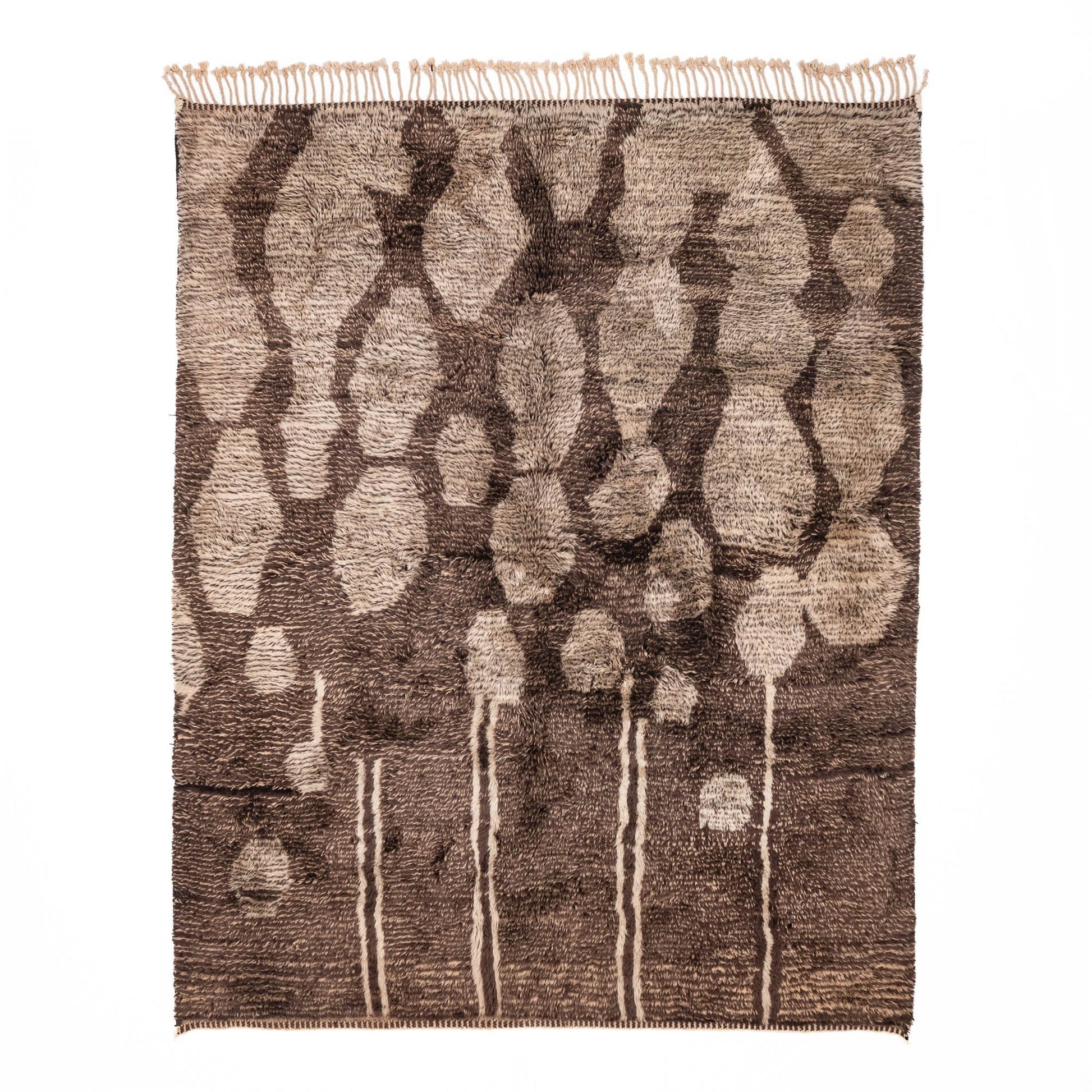 Mocha Melody - Luxury Shag Moroccan Rug - Urbann-Vibe