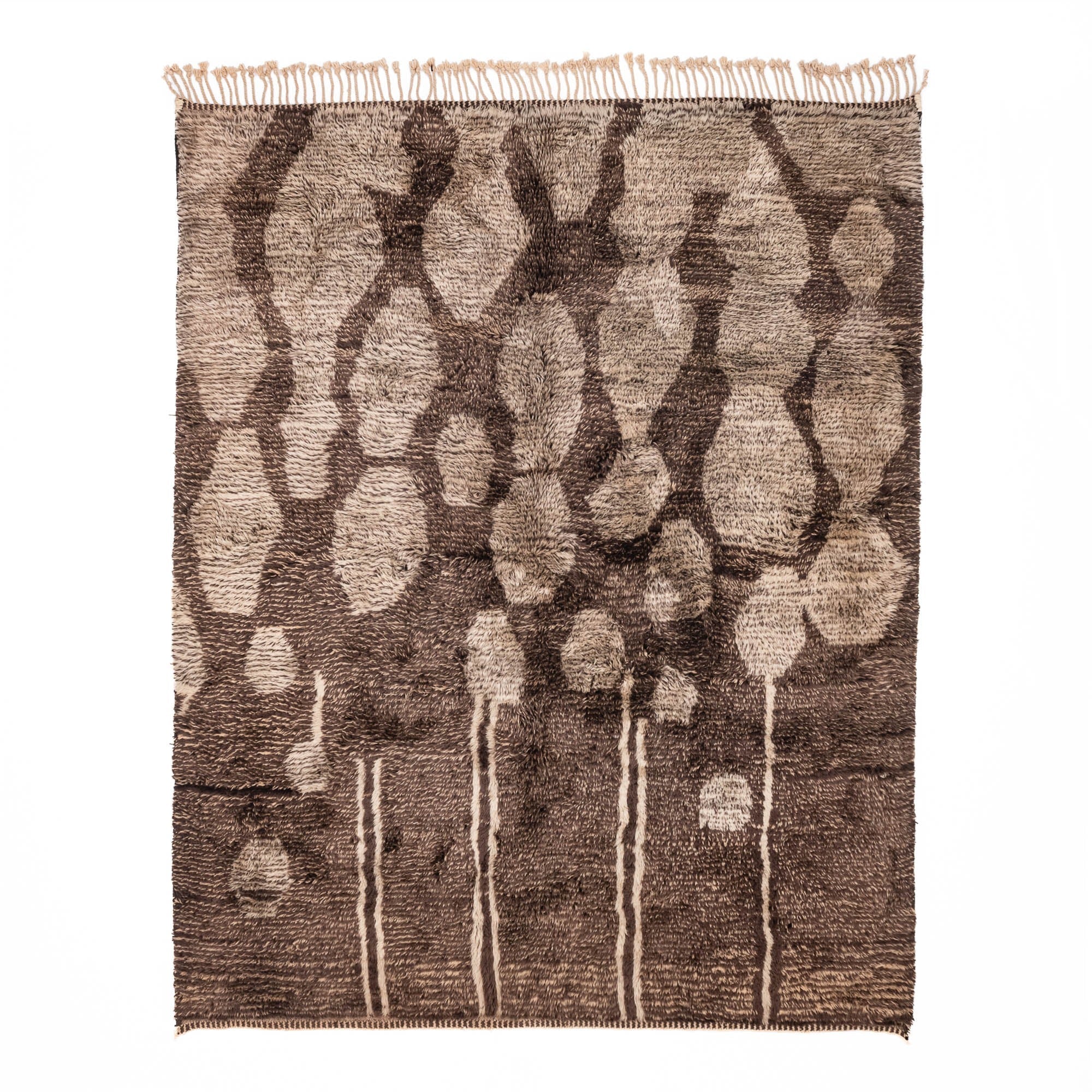 Mocha Melody - Luxury Shag Moroccan Rug - Urbann-Vibe