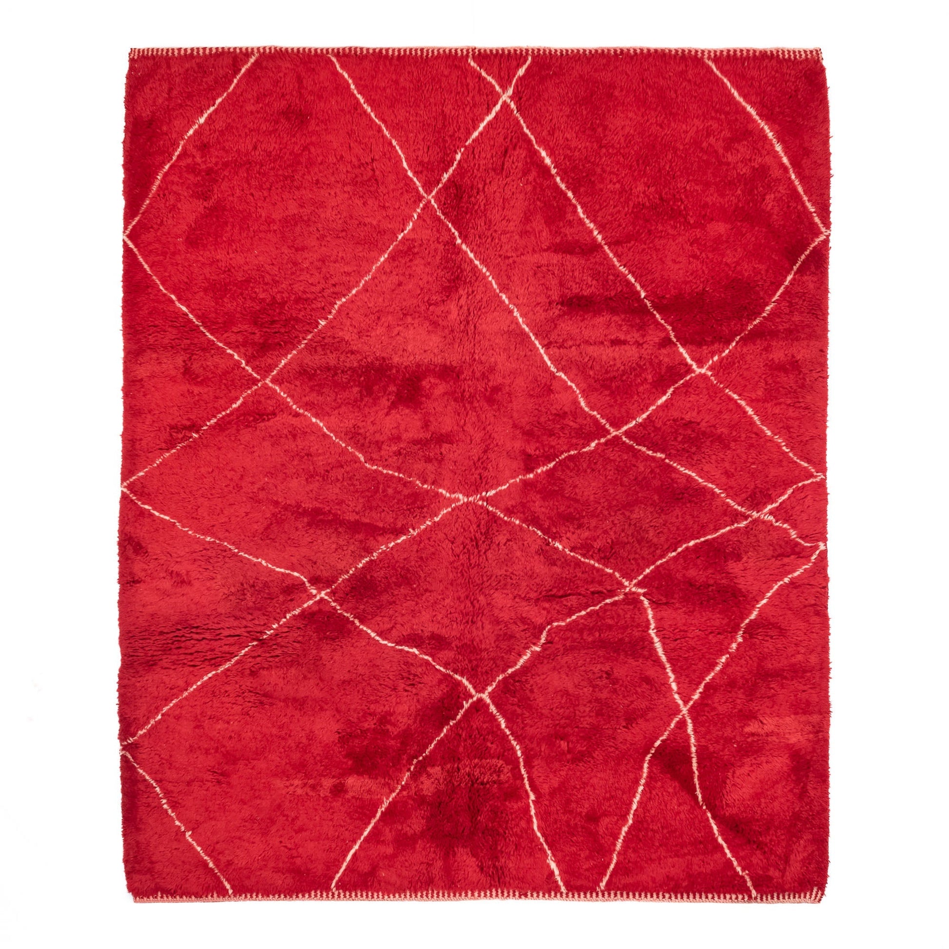 Ruby Rhapsody - Luxury Shag Moroccan Rug - Urbann-Vibe