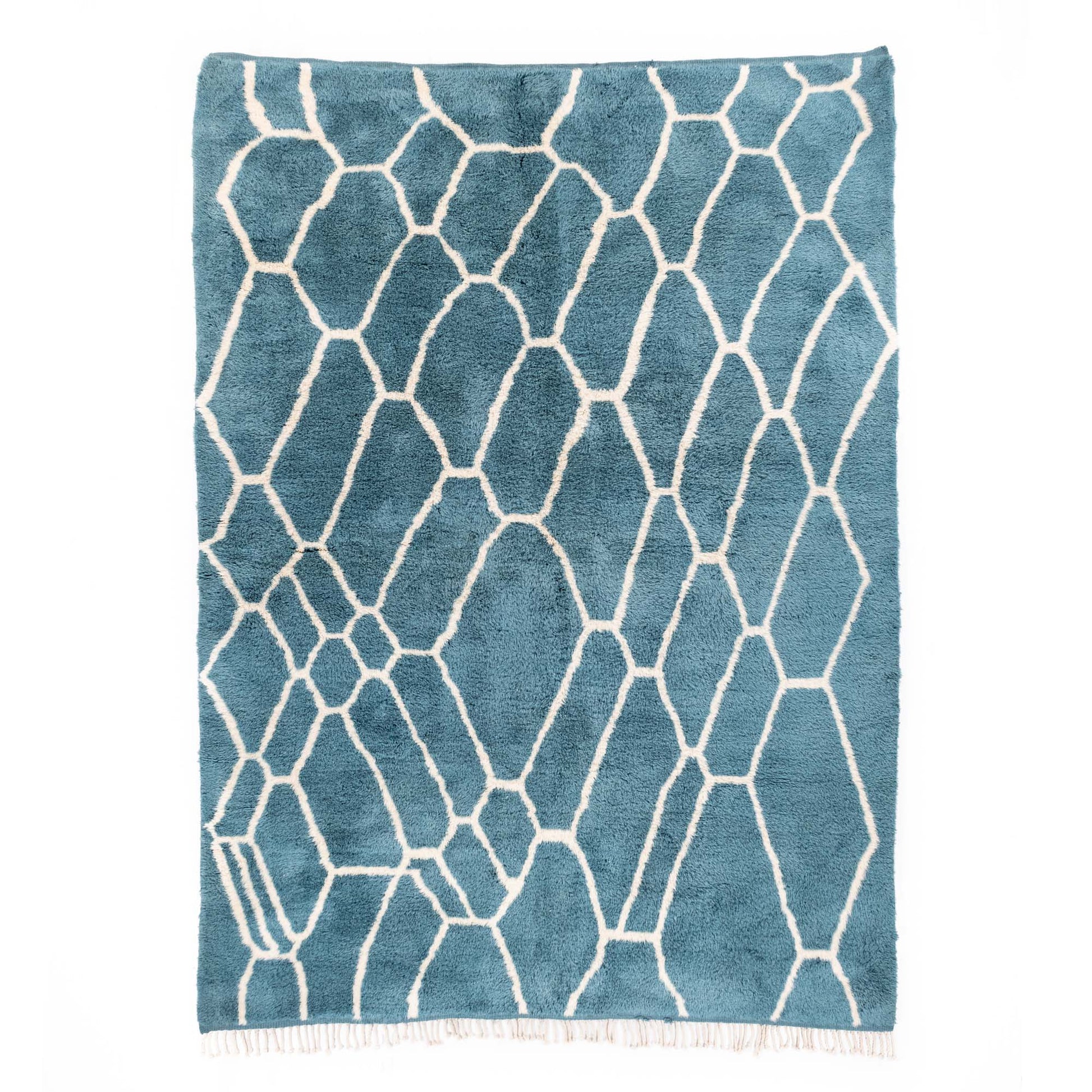 Ocean Mosaic - Luxury Shag Moroccan Rug - Urbann-Vibe