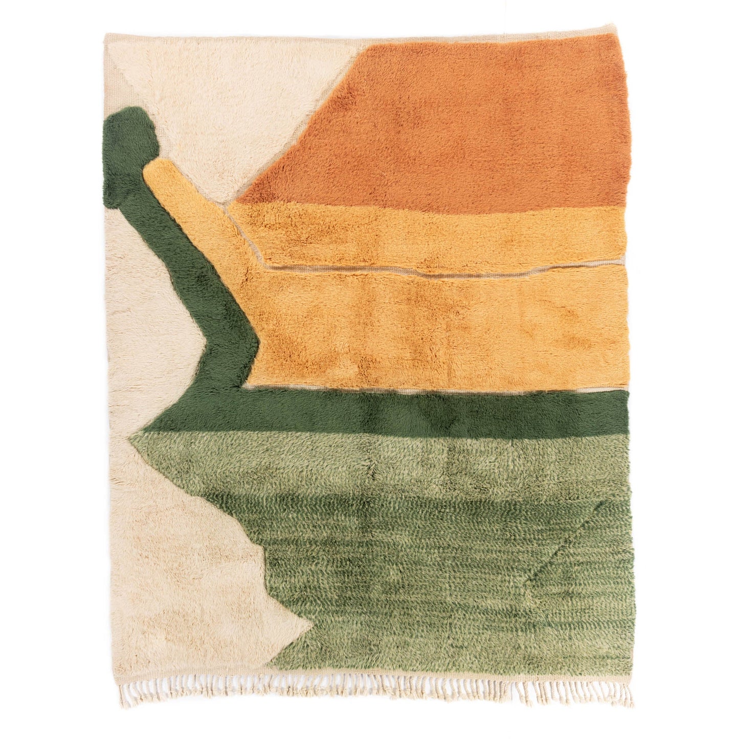 Verdant Dune - Luxury Shag Moroccan Rug - Urbann-Vibe