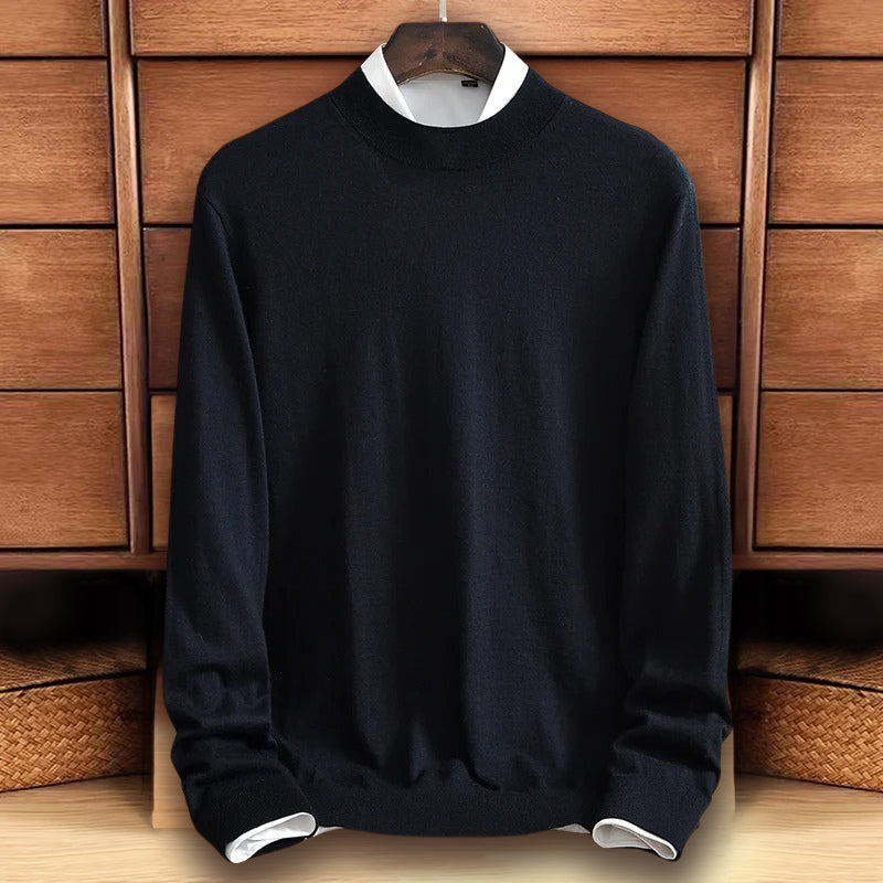 Roberto Russo women's chic knit sweater cozy breathable wool-poly blend with HeatLock warmth