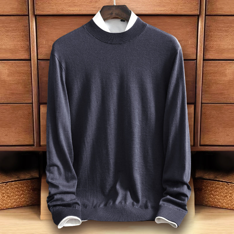 Roberto Russo women's chic knit sweater cozy breathable wool-poly blend with HeatLock insulation