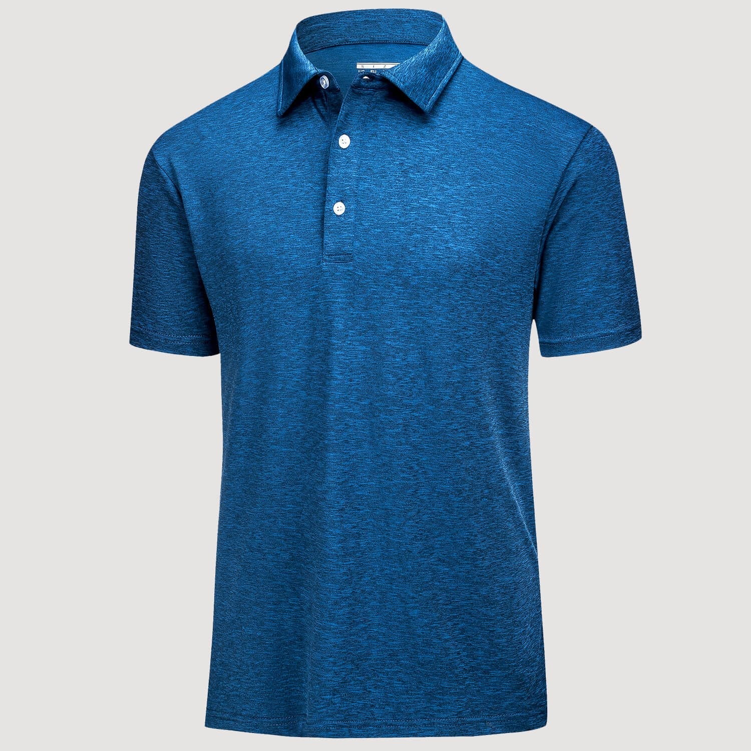 Men's quick dry golf polo shirt four-way stretch moisture-wicking breathable performance fabric