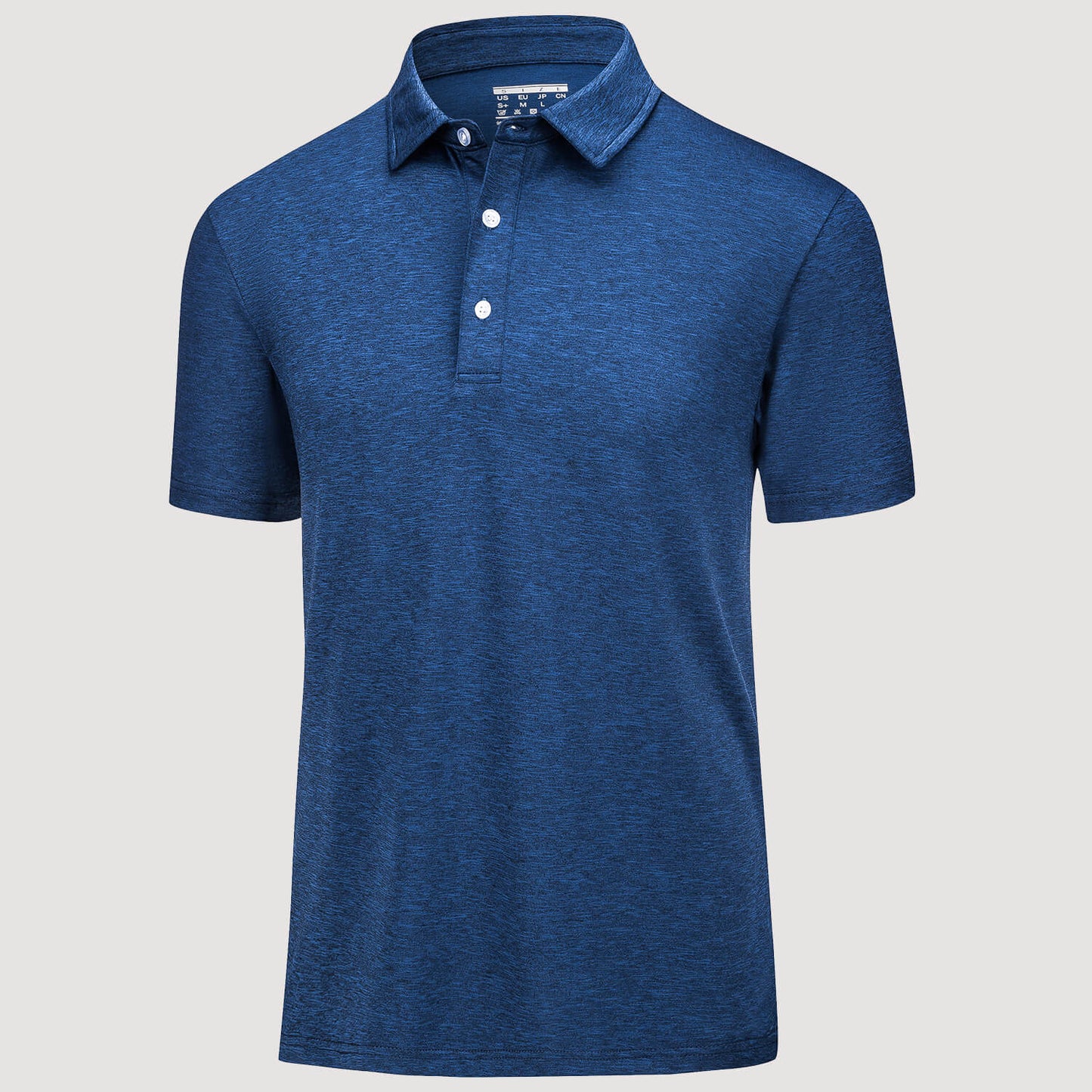 Men's quick-dry golf polo shirt four-way stretch moisture-wicking breathable performance fabric