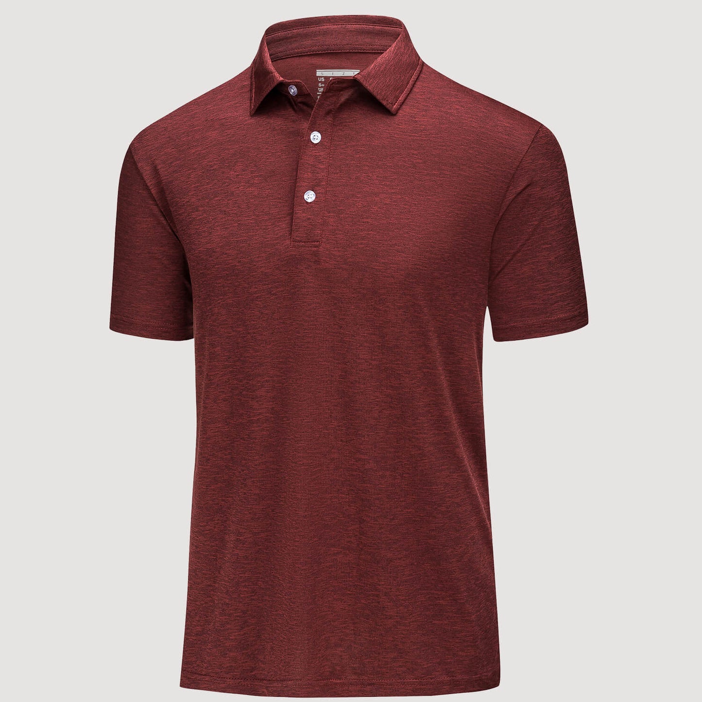 Men's quick dry golf polo shirt four-way stretch moisture wicking breathable performance fabric